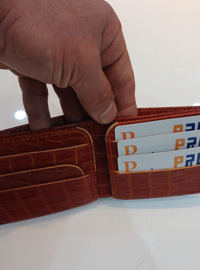 کیف پول جیبی تمام چرم کد: W-103