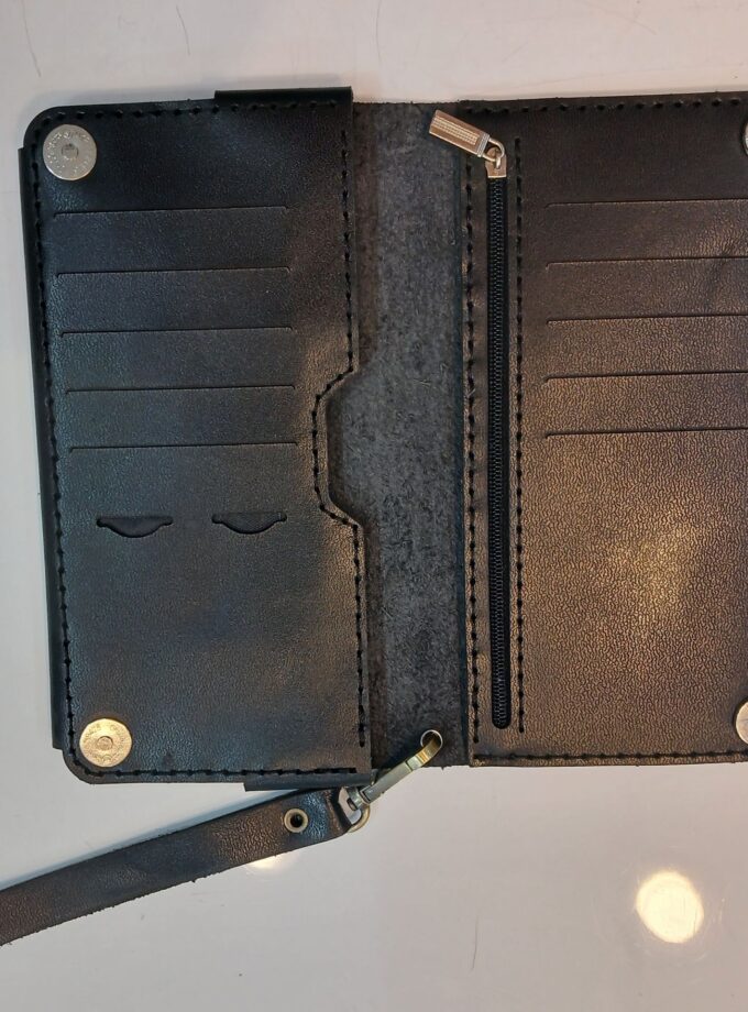 کیف موبایل دستی تمام چرم دست دوز کد: W-104