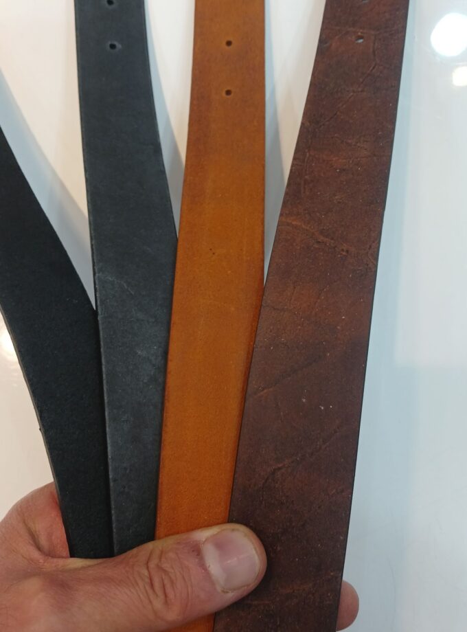 کمربند مردانه چرم گاومیش کد p21