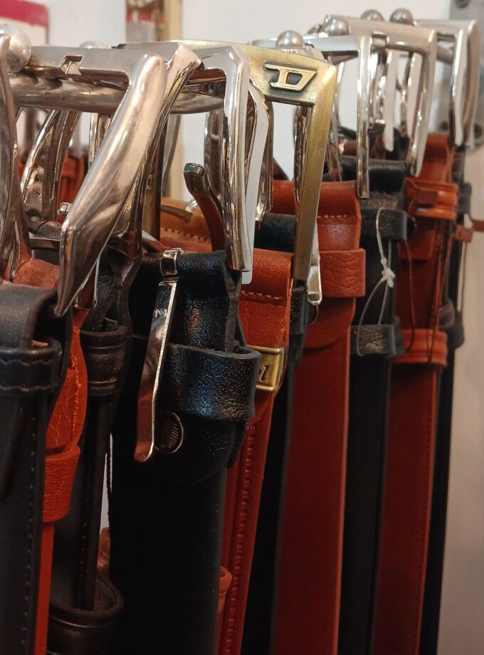 کمربند مردانه چرم گاومیش کد p21