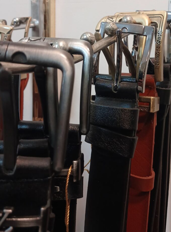 کمربند مردانه چرم گاومیش کد p21