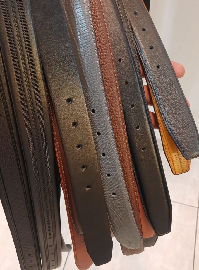 کمربند مردانه چرم گاومیش کد p21