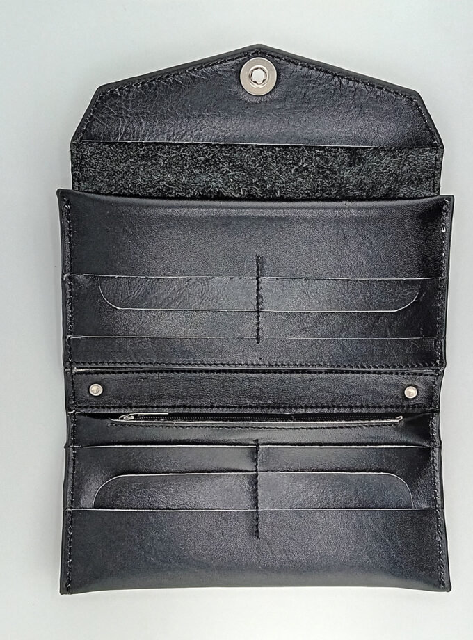 کیف پول دستی موبایلی تمام چرم طبیعی کد: W-102