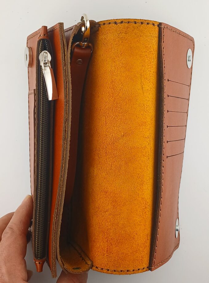 کیف دستی مدارک و موبایل چرم طبیعی p91