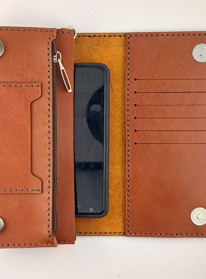 کیف دستی مدارک و موبایل چرم طبیعی p91