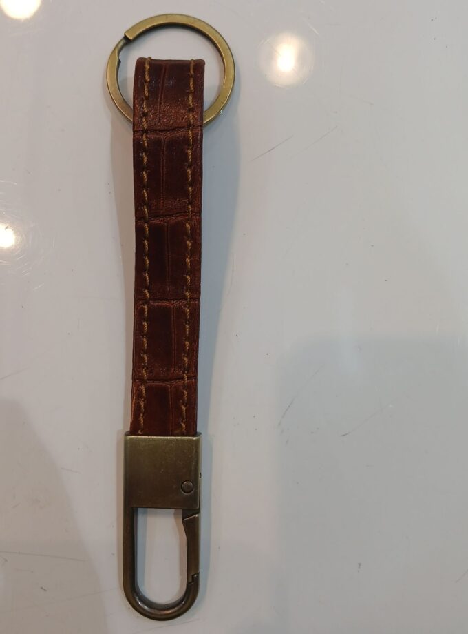 جاکلیدی و جاسوییچی نواری چرم طبیعی کد p2nb
