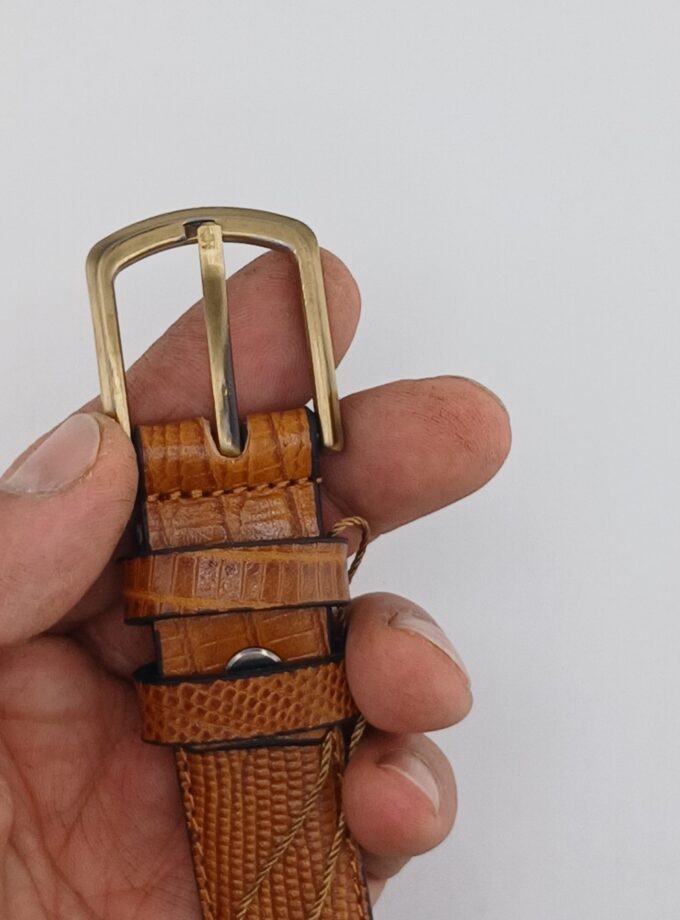 کمربند زنانه چرم طبیعی کد p3