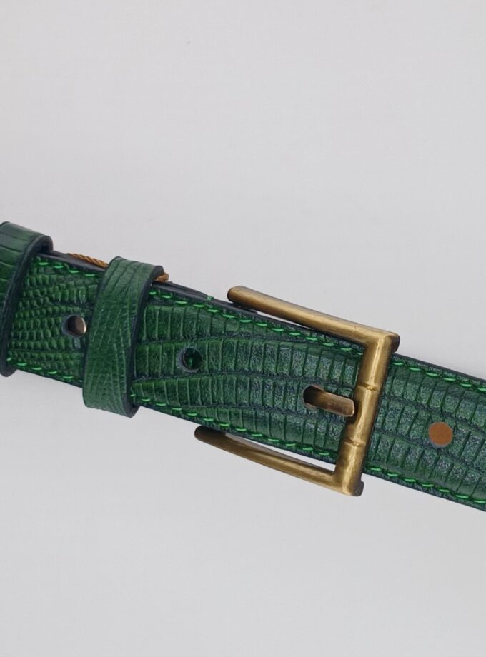 کمربند زنانه چرم طبیعی کد p3