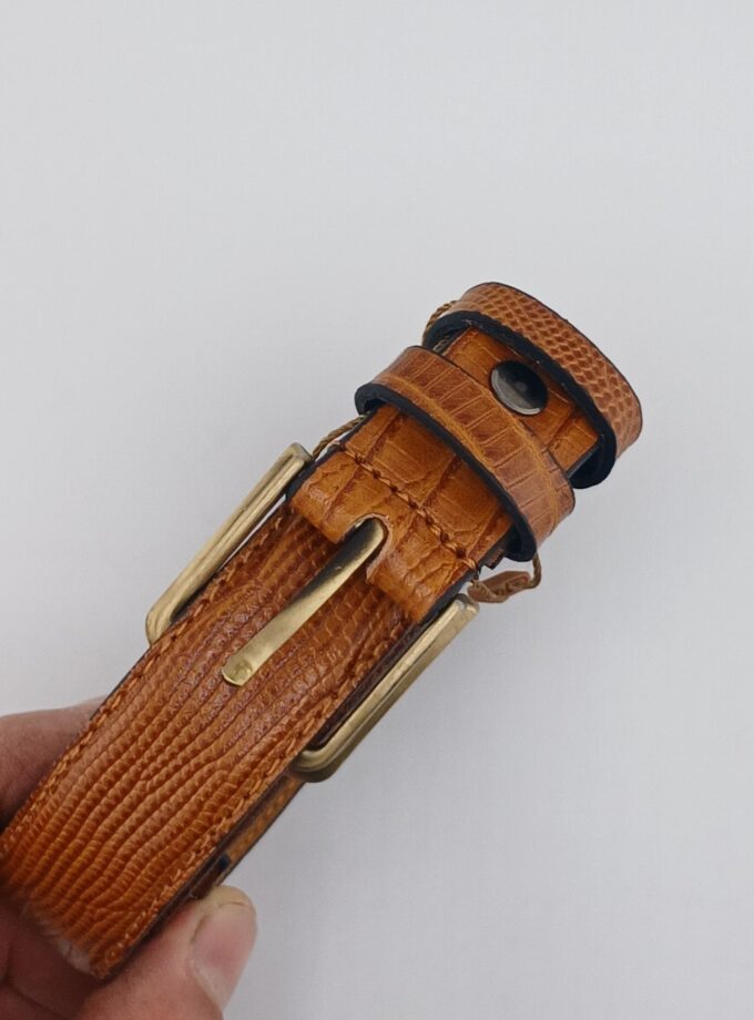 کمربند زنانه چرم طبیعی کد p3