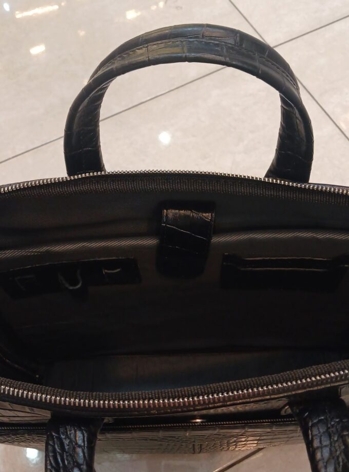 کیف اداری چرم دودسته دورزیپ p103