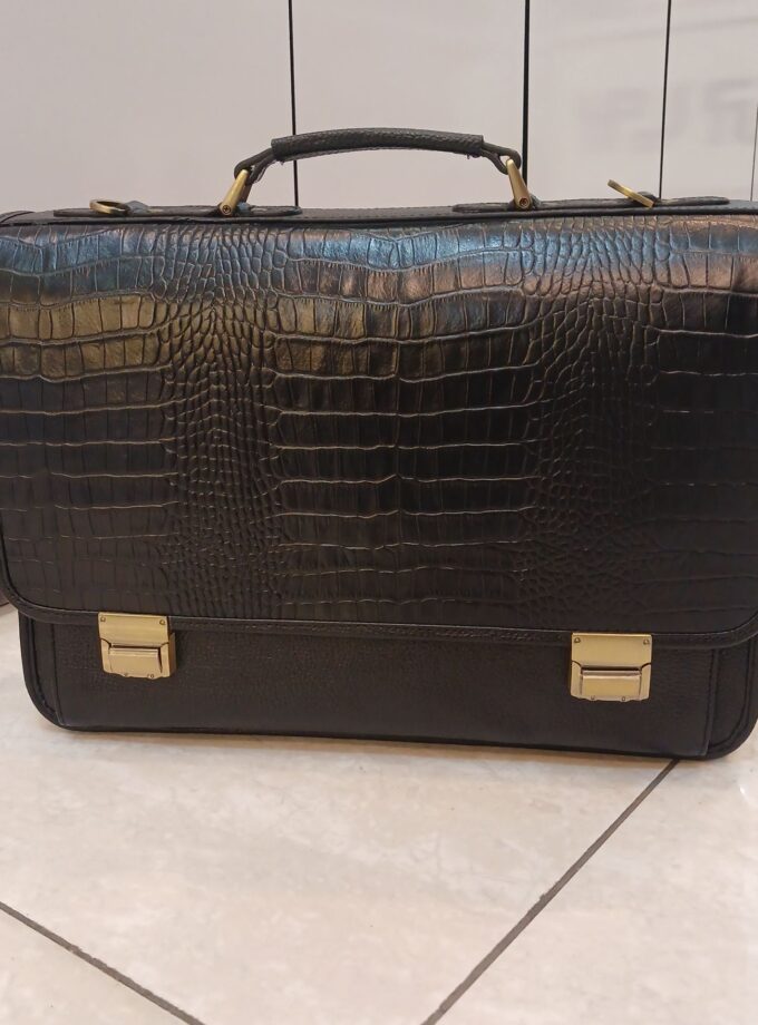 کیف اداری چرم دوقفل رمزدار کد p101