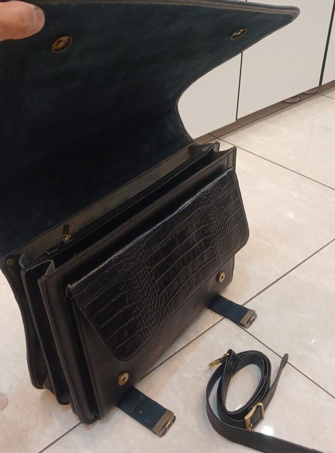 کیف اداری چرم دوقفل رمزدار کد p101