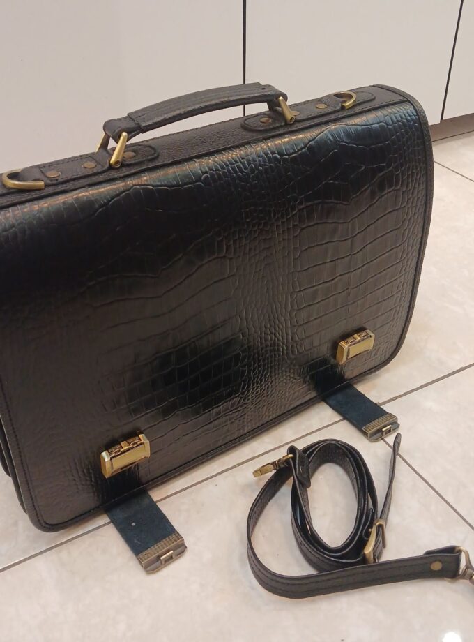 کیف اداری چرم دوقفل رمزدار کد p101