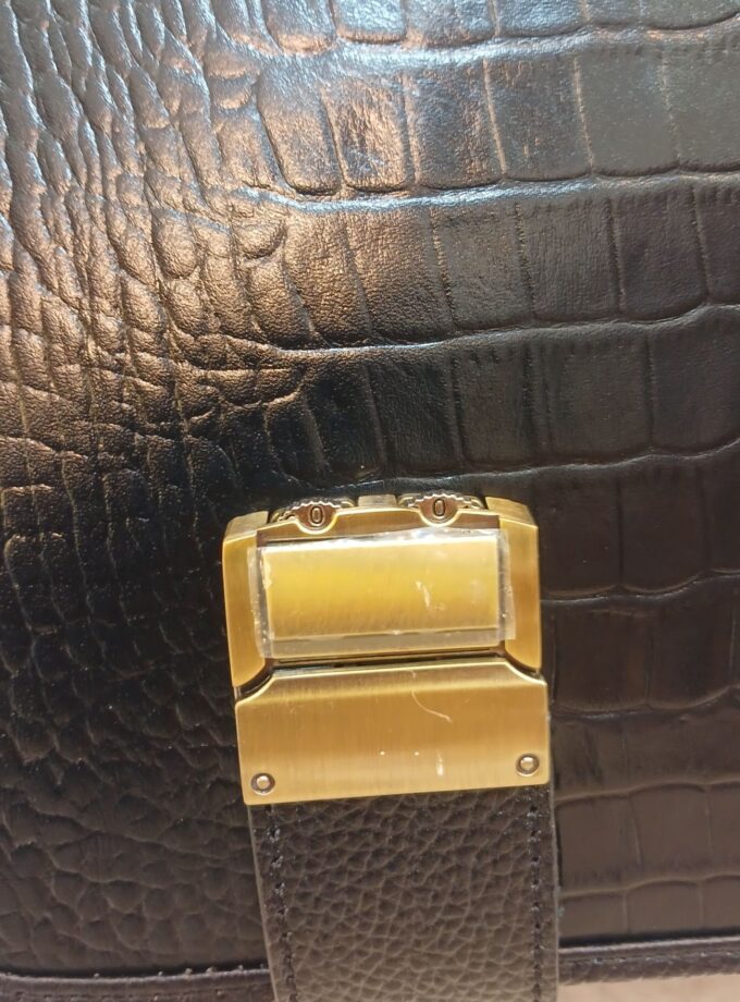 کیف اداری چرم دوقفل رمزدار کد p101