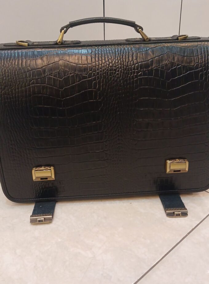 کیف اداری چرم دوقفل رمزدار کد p101