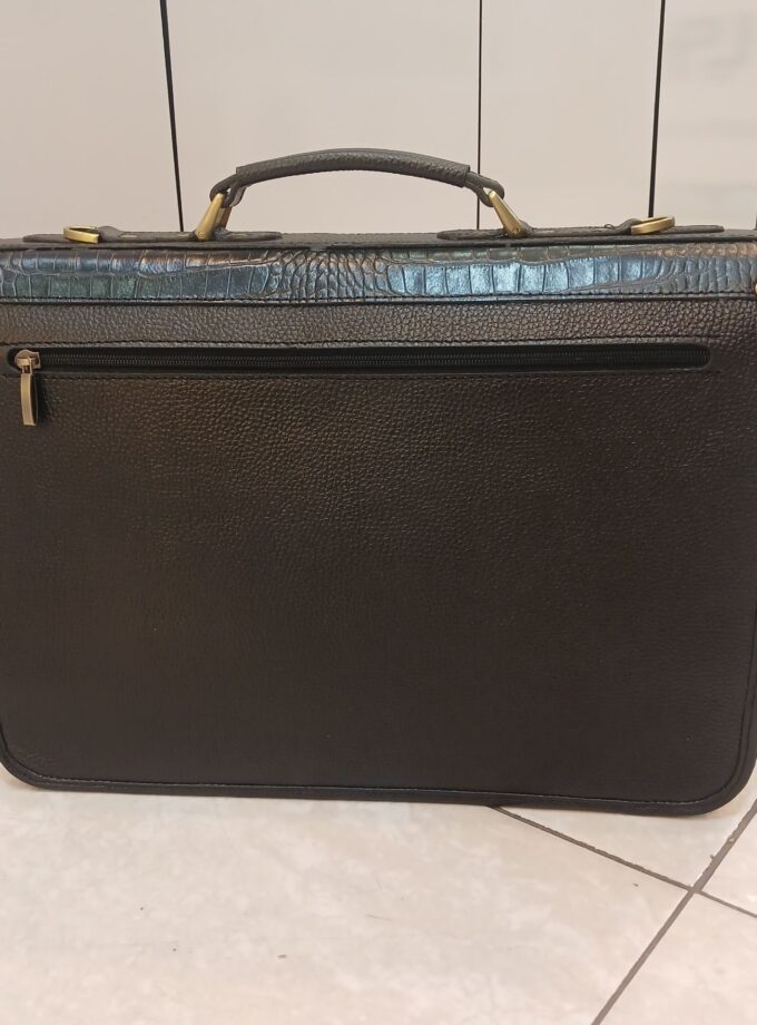 کیف اداری چرم دوقفل رمزدار کد p101