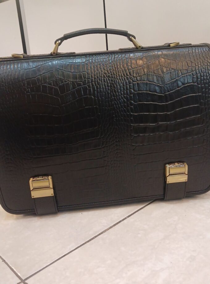 کیف اداری چرم دوقفل رمزدار کد p101