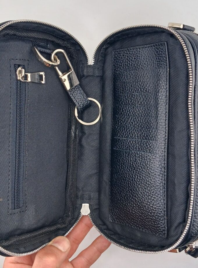 شوزبگ دوحالته دستی دوشی چرم طبیعی گاوی فلوتر کد p82