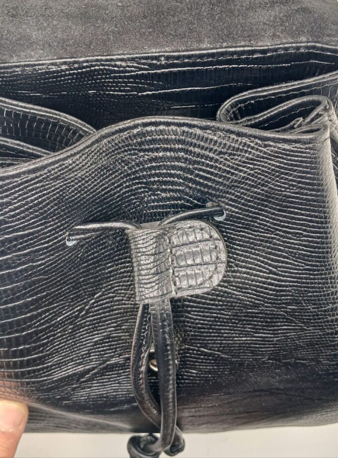 کوله پشتی چرم طبیعی مدل کیسه ای کد p171