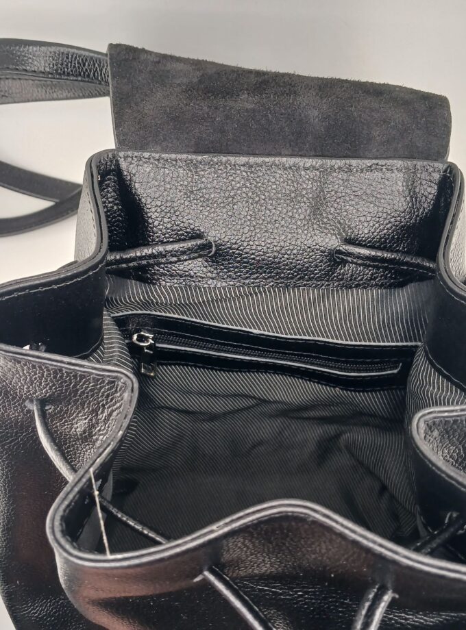 کوله پشتی چرم طبیعی مدل کیسه ای کد p171