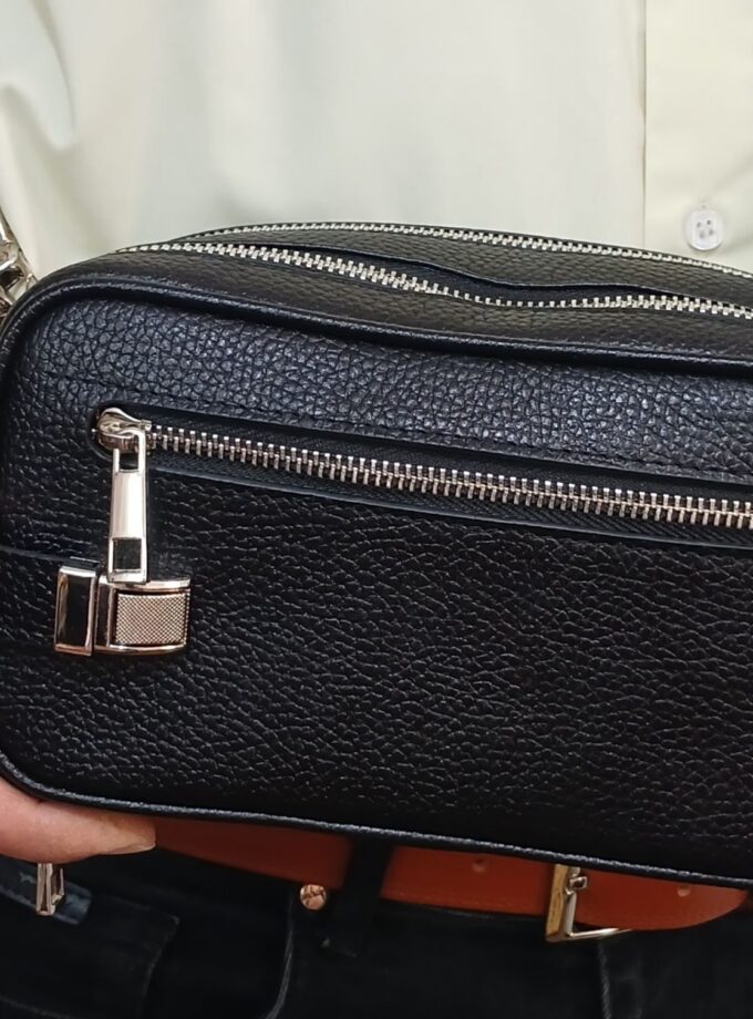 شوزبگ دوحالته دستی دوشی چرم طبیعی گاوی فلوتر کد p82