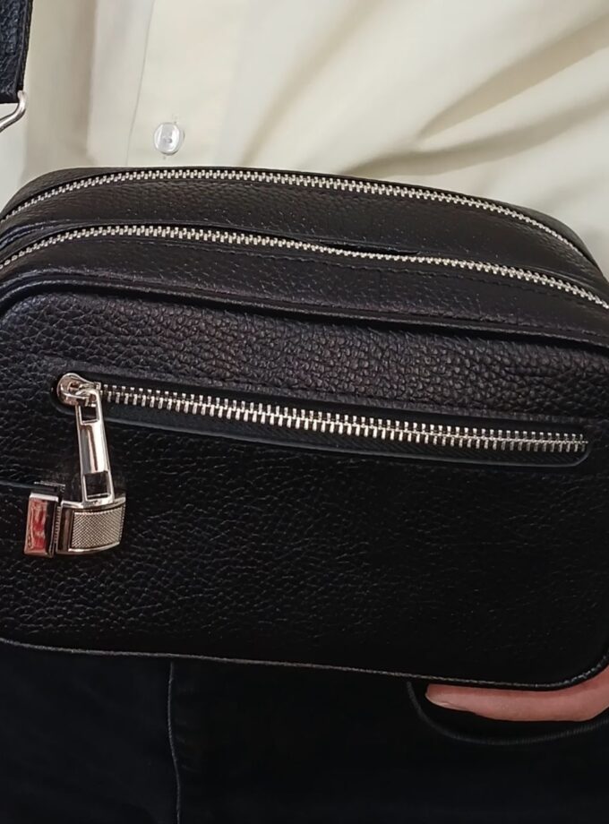 شوزبگ دوحالته دستی دوشی چرم طبیعی گاوی فلوتر کد p82