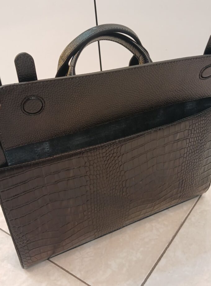 کیف اداری چرم دوزبانه کد p102