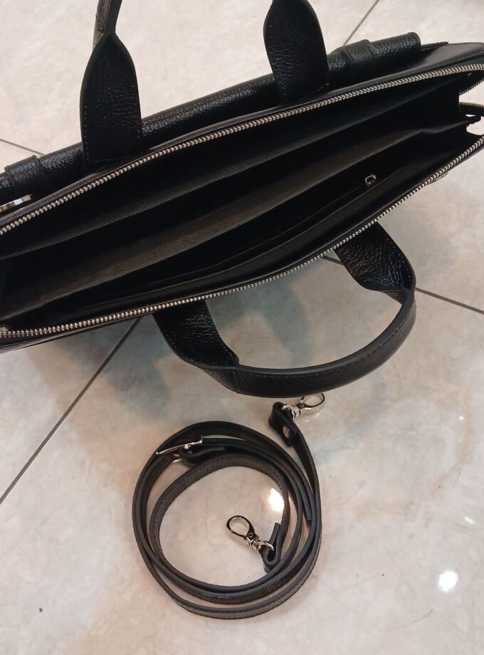 کیف اداری چرم دوزبانه کد p102