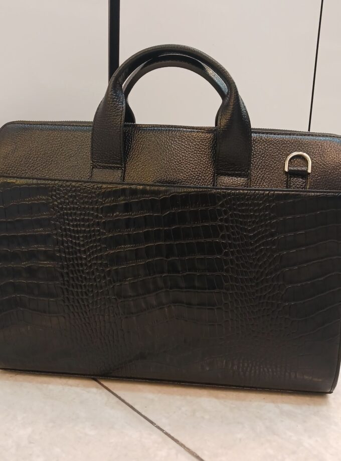 کیف اداری چرم دوزبانه کد p102