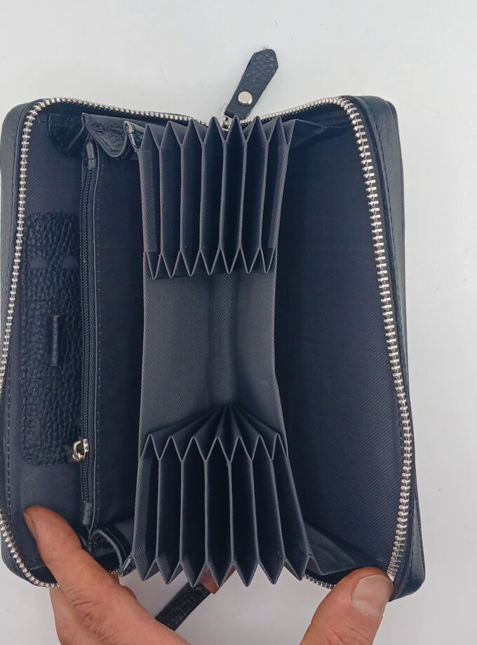 کیف دستی چرم مدل آکارديونی