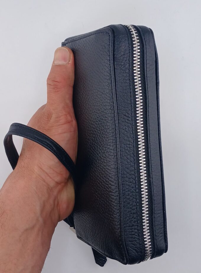 کیف دستی چرم مدل آکارديونی