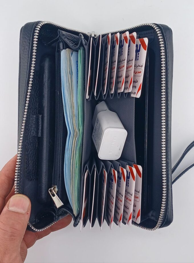 کیف دستی چرم مدل آکارديونی