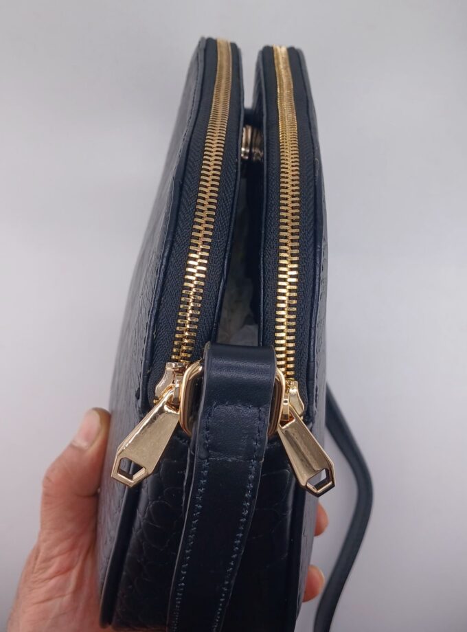 کیف دوشی زنانه چرم طبیعی مگنت وسط کد p132