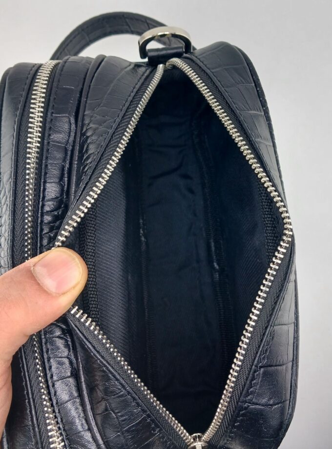 شوزبگ دوحالته دستی دوشی چرم طبیعی گاوی کروکو کد p82