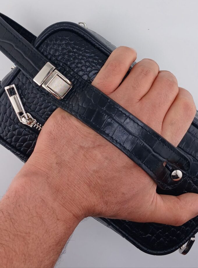 شوزبگ دوحالته دستی دوشی چرم طبیعی گاوی کروکو کد p82