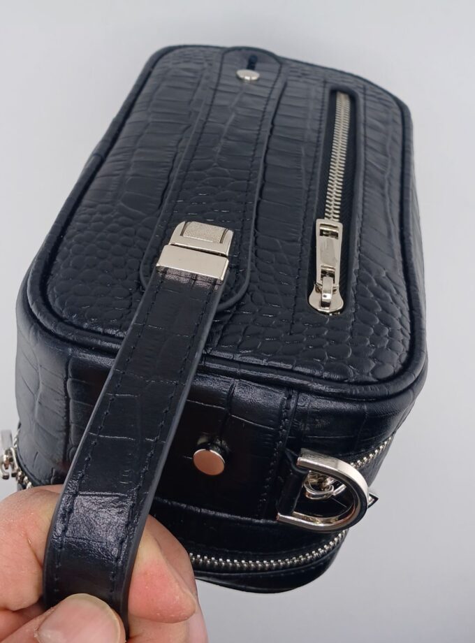 شوزبگ دوحالته دستی دوشی چرم طبیعی گاوی کروکو کد p82