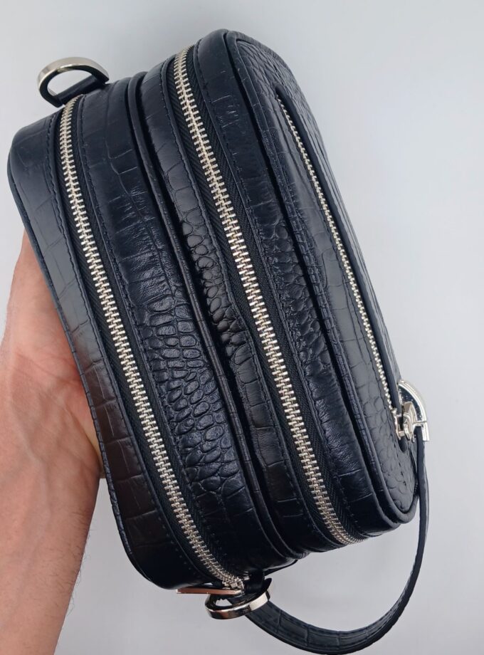 شوزبگ دوحالته دستی دوشی چرم طبیعی گاوی کروکو کد p82