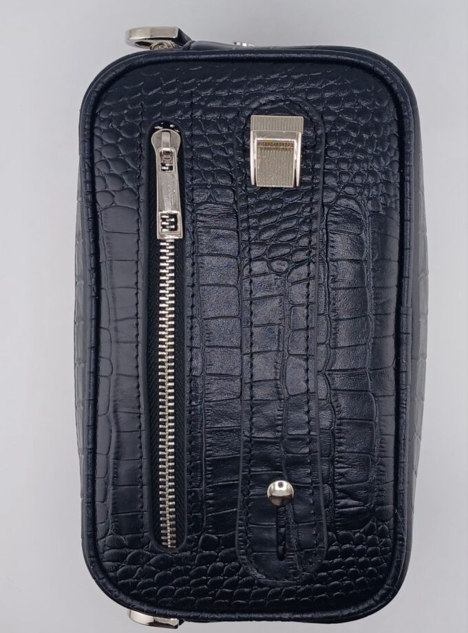 شوزبگ دوحالته دستی دوشی چرم طبیعی گاوی کروکو کد p82