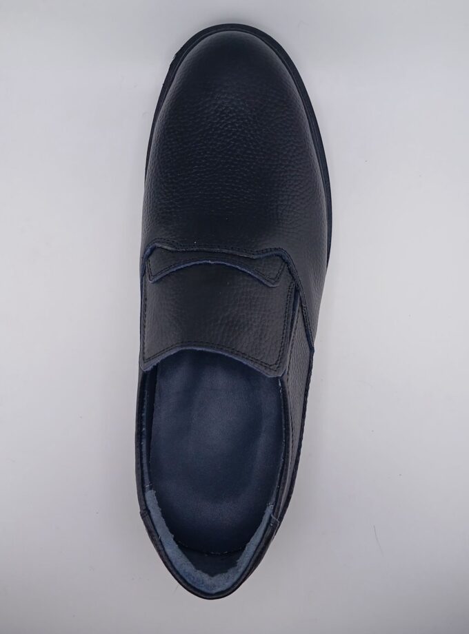 کفش چرم طبیعی گاوی مدل پولو ساده