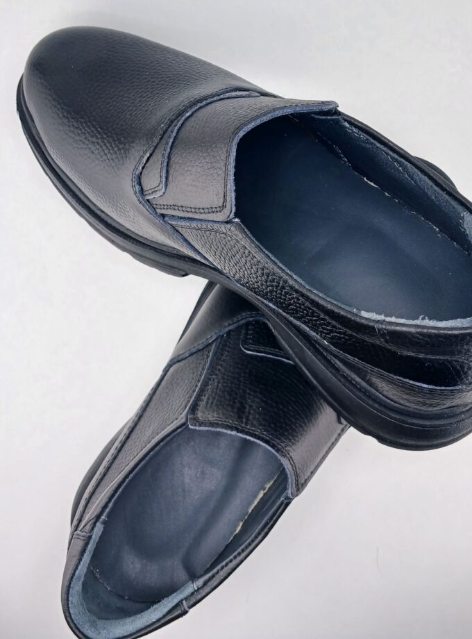 کفش چرم طبیعی گاوی مدل پولو ساده