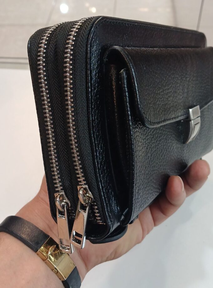 کیف دستی مدارک چرم طبیعی مدل کیان