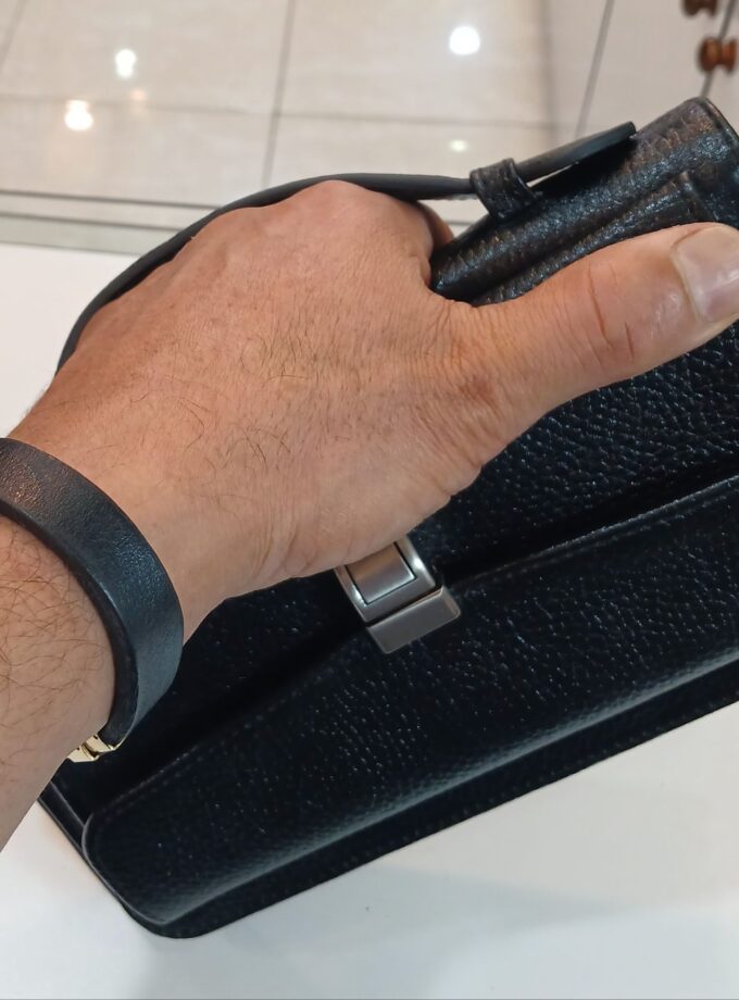 کیف دستی مدارک چرم طبیعی مدل کیان