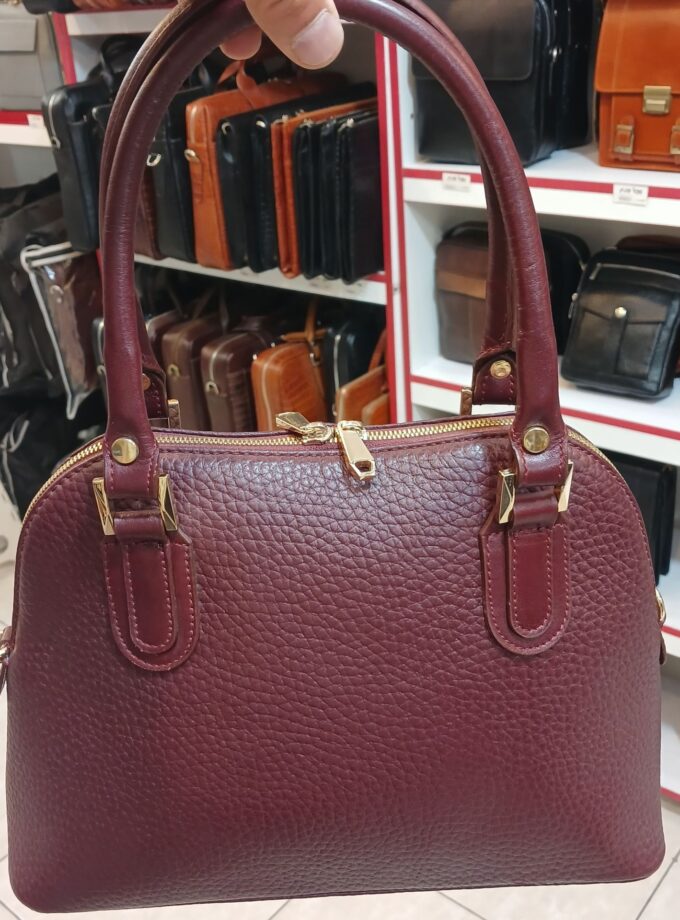 کیف مجلسی دستی ودوشی زنانه چرم طبیعی