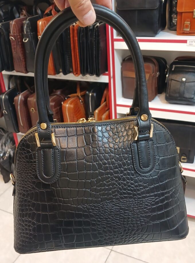 کیف مجلسی دستی ودوشی زنانه چرم طبیعی