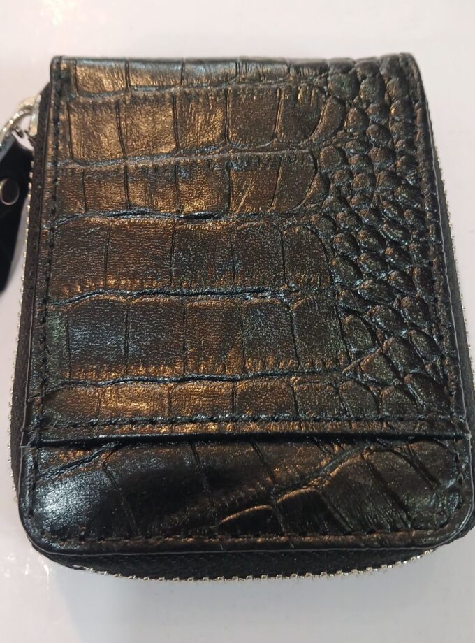 جاکارتی دورزیپ عمودی چرم طبیعی