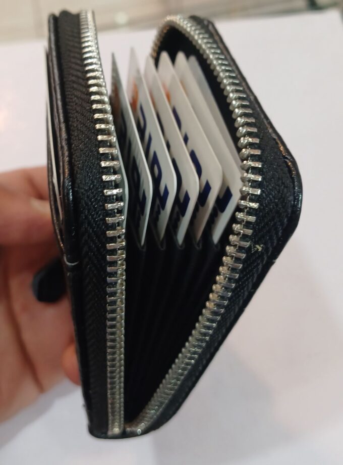جاکارتی دورزیپ عمودی چرم طبیعی