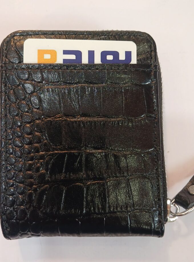 جاکارتی دورزیپ عمودی چرم طبیعی