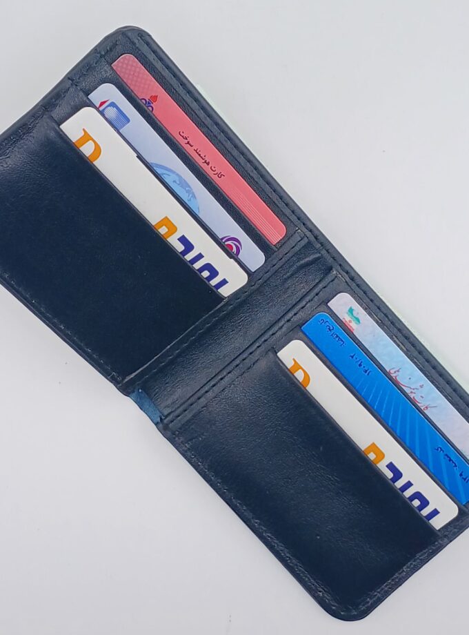 کیف پول جیبی چرم طبیعی مدل استار
