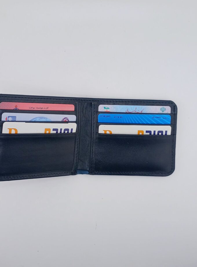 کیف پول جیبی چرم طبیعی مدل استار