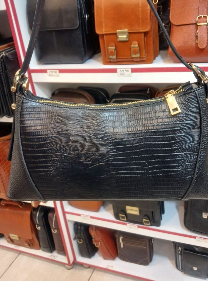 کیف مجلسی زنانه چرم طبیعی گاوی مدل ستاره